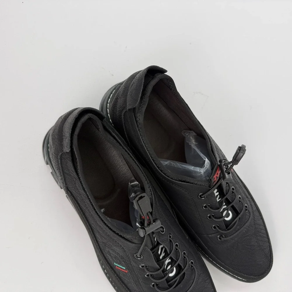 KLKYKO AW7 1981 Men Black Casual Comfort Shoes Toggle Lace EU46 (US 11 Fit) EUC